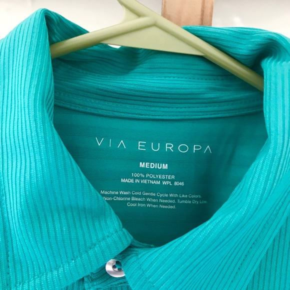 EUROPA MENS SHORT SLEEVE VIA BUTTON DOWN - Picture 3 of 7